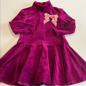 CC Bates — Velvet Garment in Rich Purple/Berry, 4T
